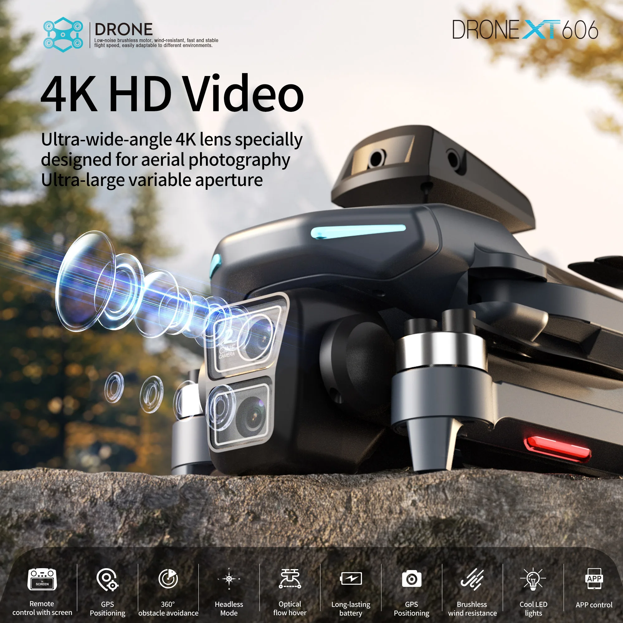 Lenovo XT606 Drone Professiona - Drone Camera avaliação e preço