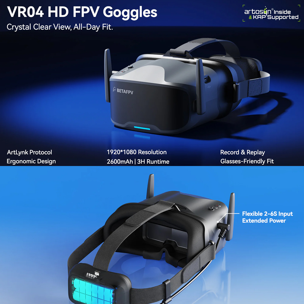 BETAFPV VR04 FPV Goggles HD Pr - Drone Antenna avaliação e preço