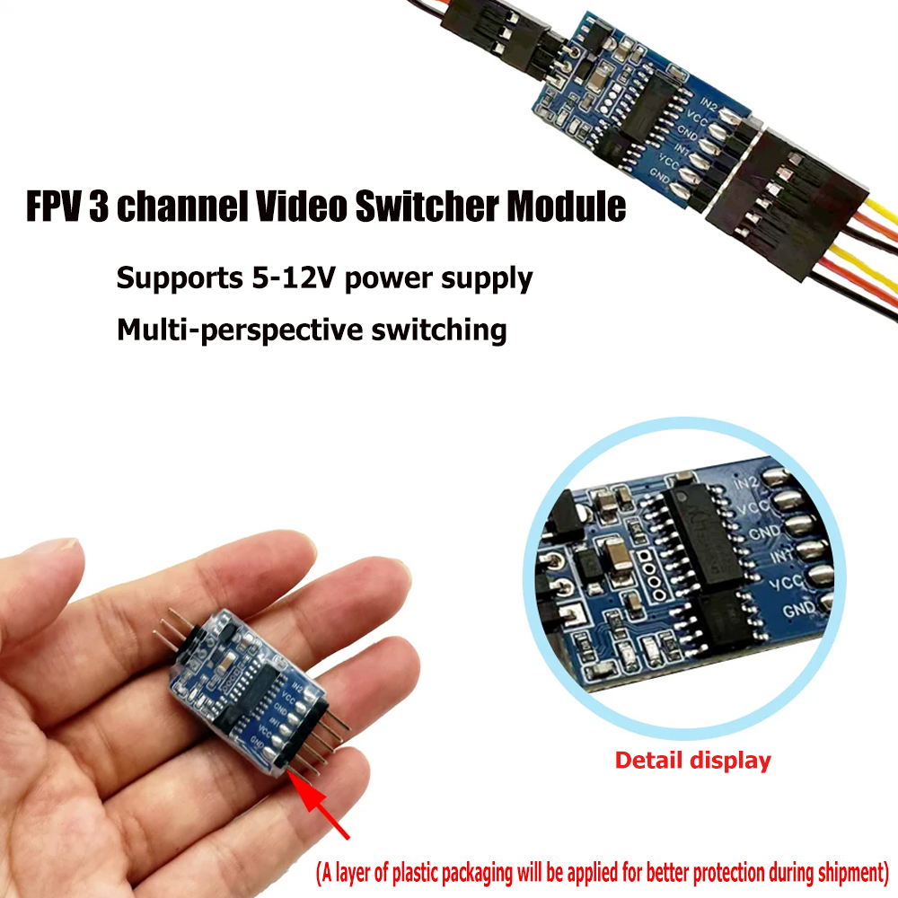 5.8G 3 Channel Video Switcher  - Drone Camera avaliação e preço