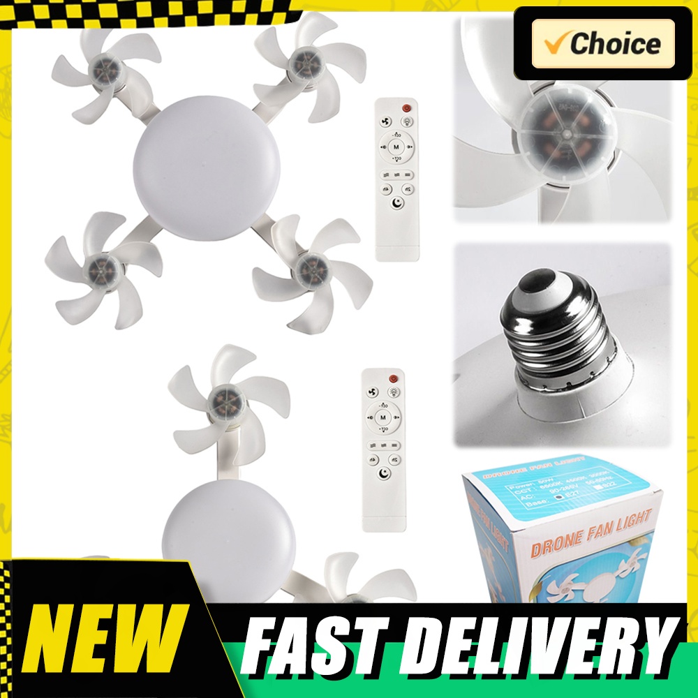 E26/E27 Screw in Ceiling Fan L - Drone Led Light avaliação e preço