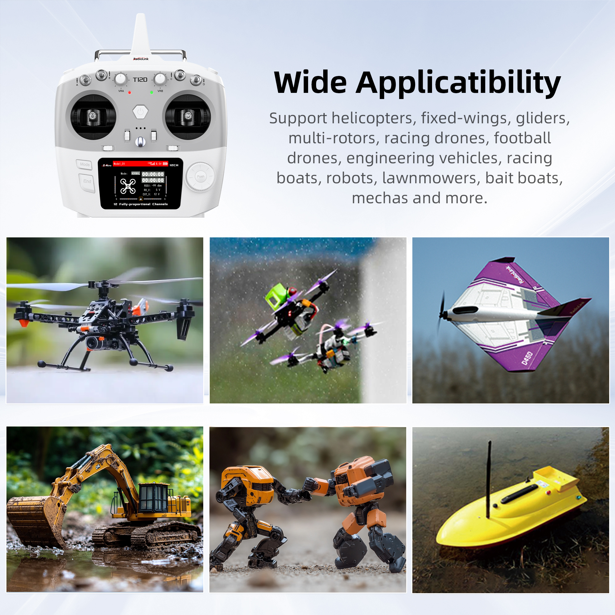 Radiolink T12D ELRS 12 Channel - Drone Frame avaliação e preço