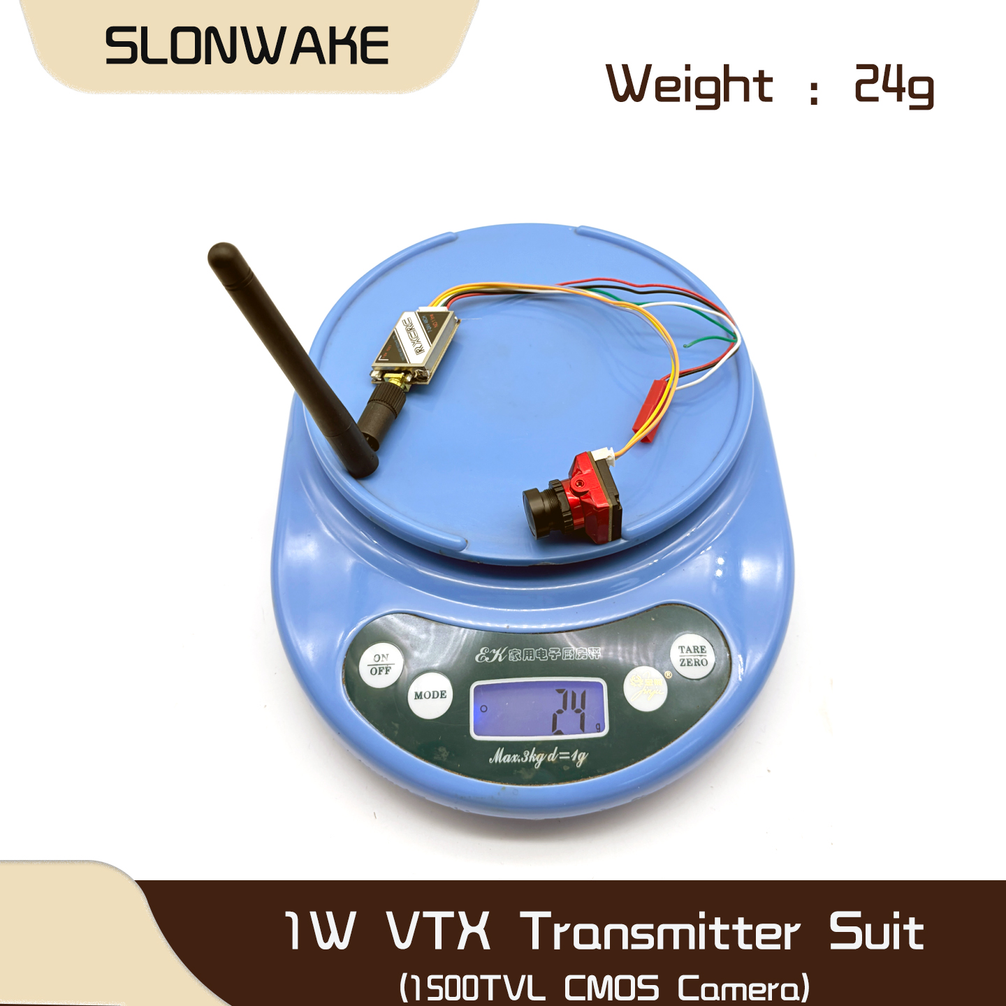 SLONWAKE  5.8G 48CH 1W VTX 100 - Drone Frame avaliação e preço