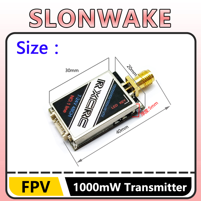 SLONWAKE  5.8G 48CH 1W VTX 100 - Drone Frame avaliação e preço