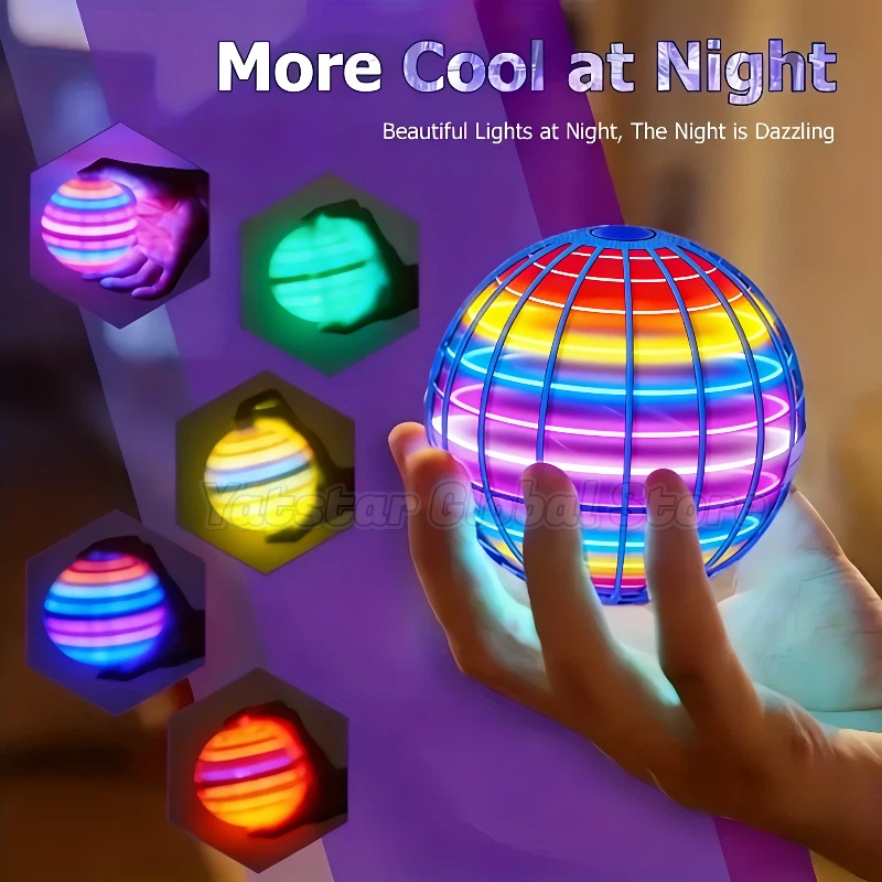 LED Light Up Flying Orb Boomer - Drone Led Light avaliação e preço