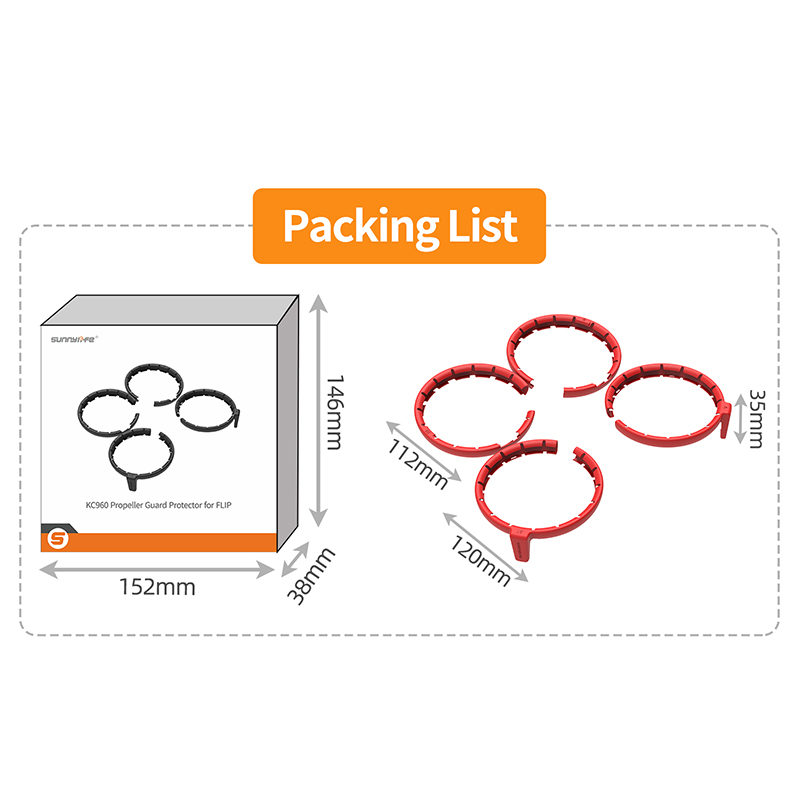 For DJI Flip Drone Propeller G - Drone Propeller Guard avaliação e preço