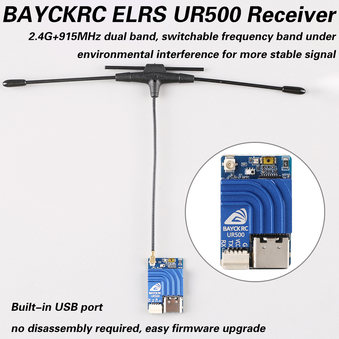 BAYCKRC UR500 ELRS RX 500mW Du - Drone Frame avaliação e preço